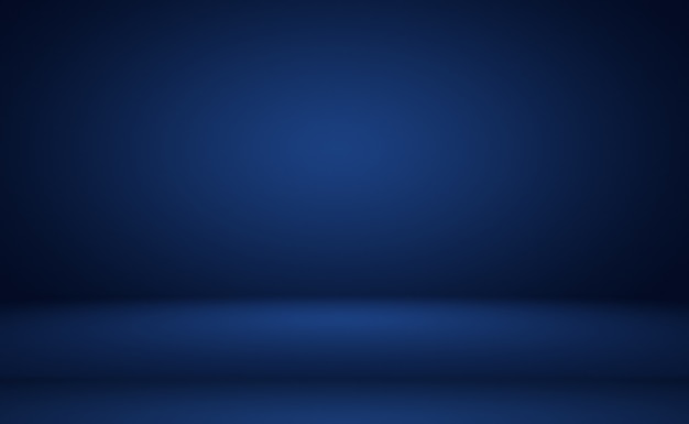 Free photo abstract luxury gradient blue background. smooth dark blue with black vignette studio banner.