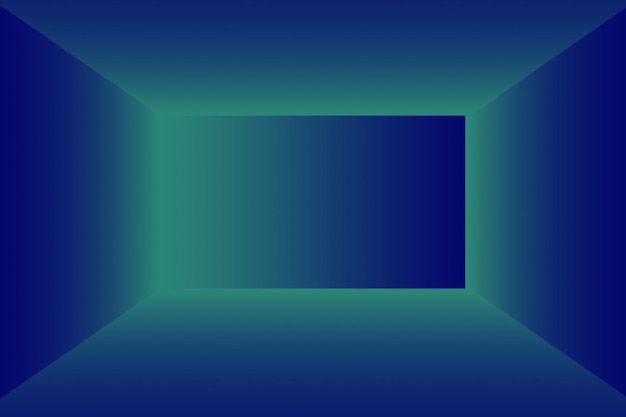 抽象的で豪華なグラデーションブルーの背景に黒のビネットスタジオバナーで滑らかなダークブルー