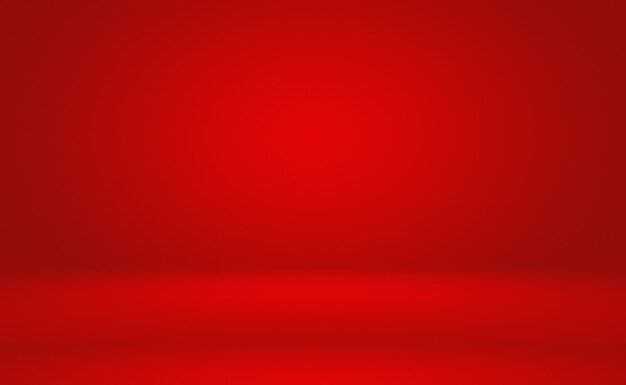 抽象的な贅沢な柔らかい赤い背景クリスマスバレンタインレイアウトデザイン、スタジオ、部屋、ウェブテンプレート、滑らかな円のグラデーションカラーのビジネスレポート。