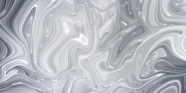 Бесплатное фото Абстрактная мраморная текстура черно-белый серый фон техника ручной работы