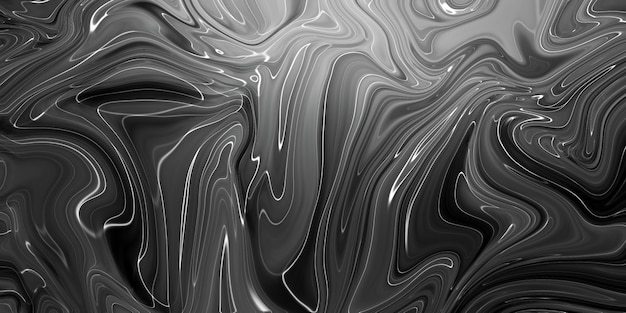 Abstract marble texture black and white grey background handmade technique