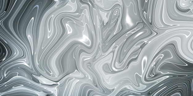 Free photo abstract marble texture black and white grey background handmade technique