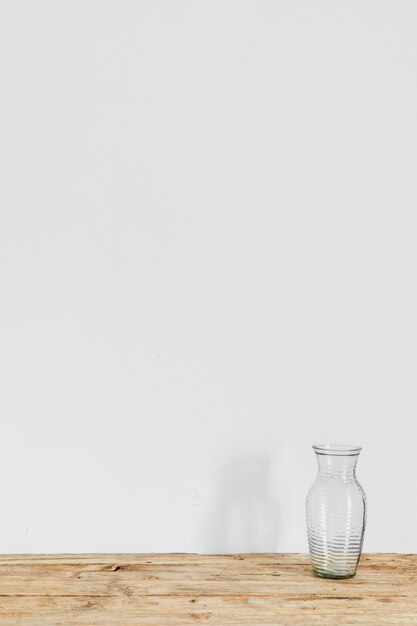 Abstract minimal concept transparent vase copy space