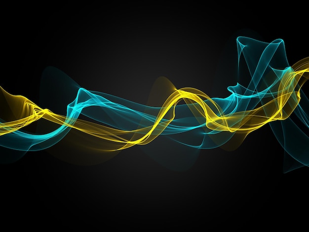 Free photo abstract modern art background with flowing waves design