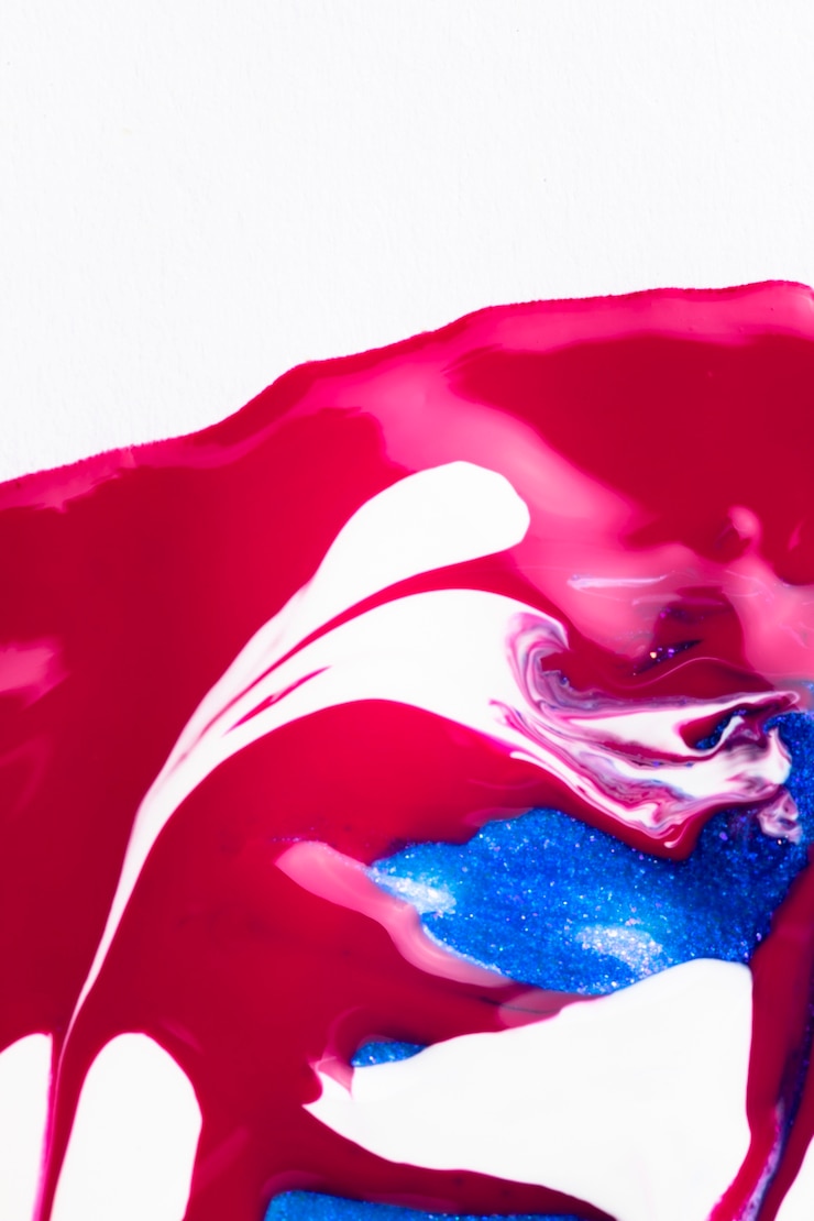 Free Photo abstract nail polish texture detail