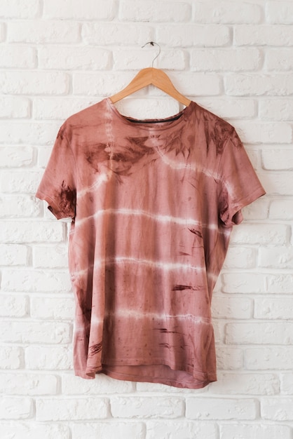 Abstract natural pigmented t-shirt