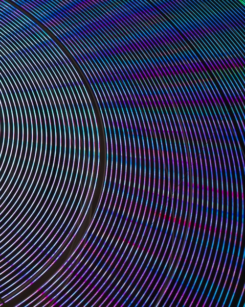 Free photo abstract neon lights on a wonder wheel