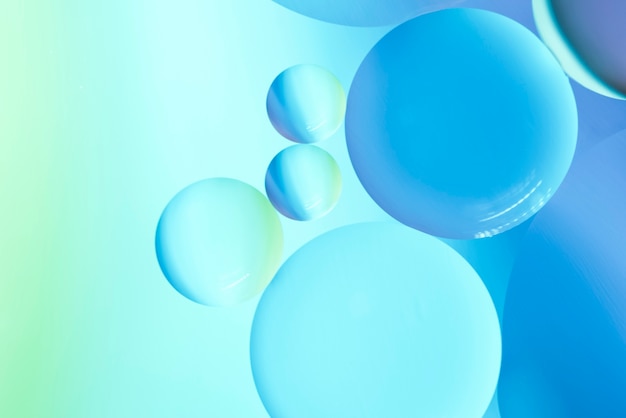 Free photo abstract oil bubbles background