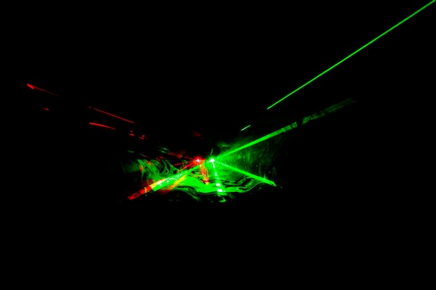 Fondo orizzontale astratto del laser ottico