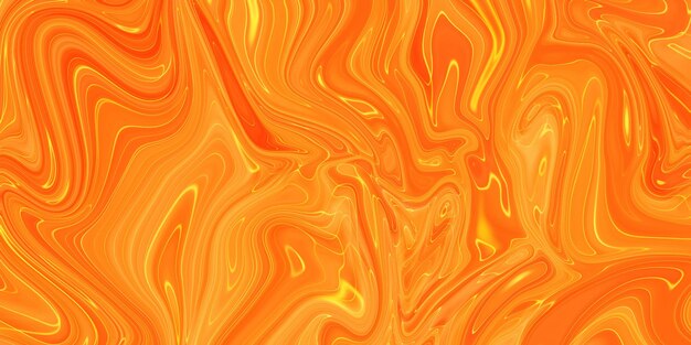 대리석 패턴으로 추상 오렌지 페인트 배경 아크릴 질감