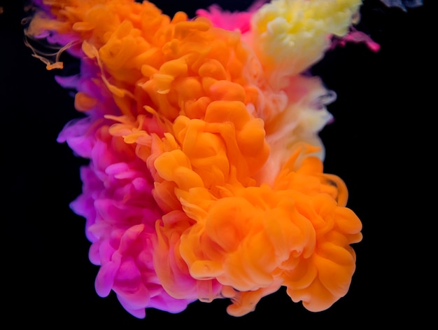 Free photo abstract of orange and pink cloud