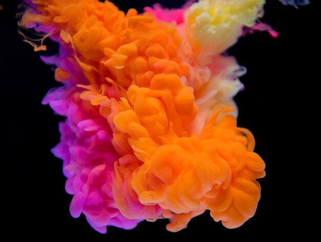 Abstract of orange and pink cloud