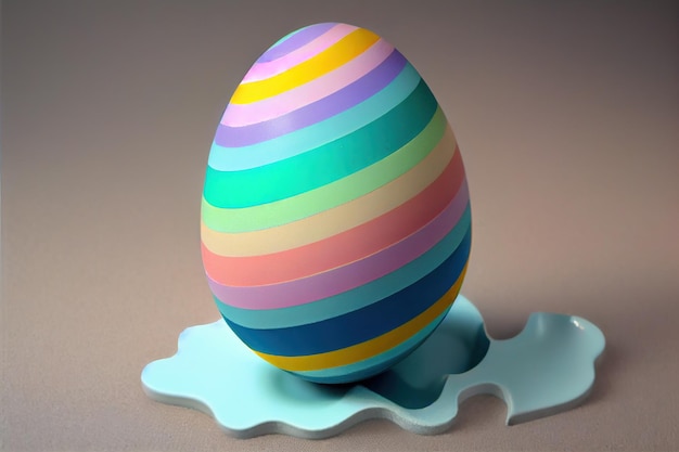 Abstract Pastel Easter Egg 11