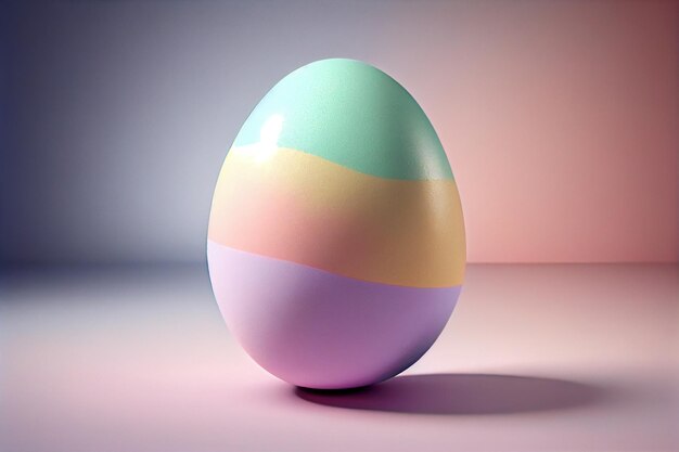 Abstract Pastel Easter Egg 2