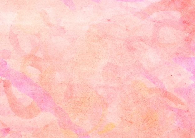 абстрактная розовая и оранжевая акварель