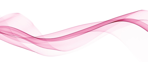 Abstract pink smooth wave lines