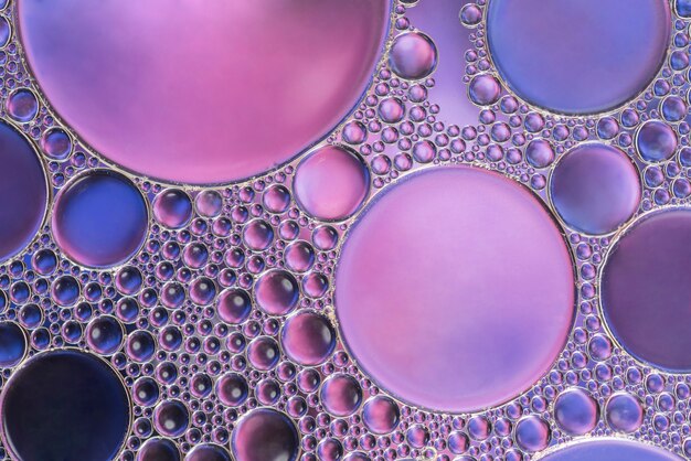 抽象的なピンク、紫、紫の泡の質感
