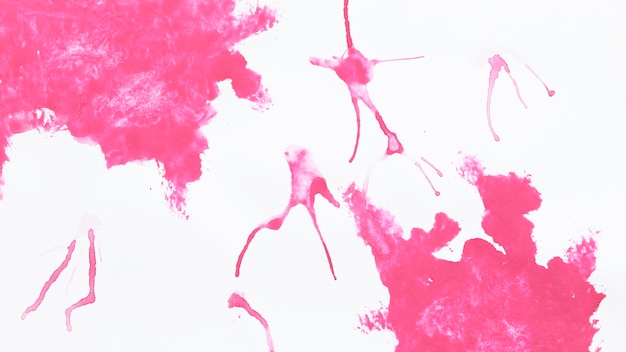 Abstract pink watercolor shapes