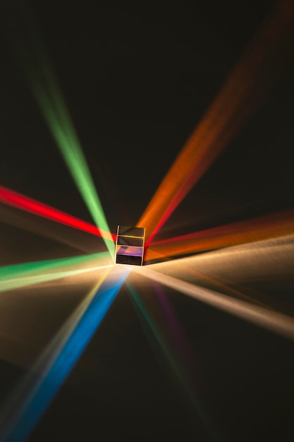 Abstract prism and rainbow lights
