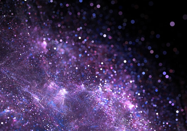 Abstract purple particles background