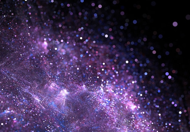 абстрактные фиолетовый частицы пыли сверкают фона