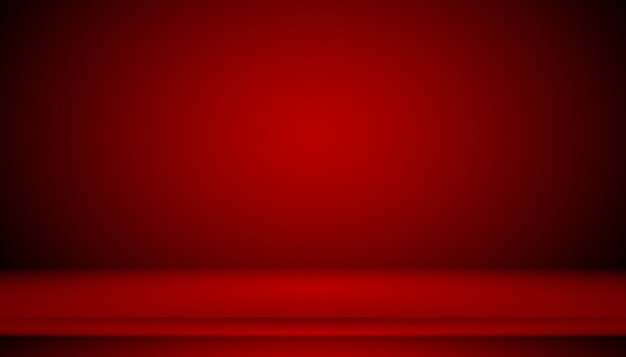Абстрактный красный фон Рождество Валентина макет, студия, комната, веб-шаблон, бизнес-отчет с плавным кругом градиентного цвета.
