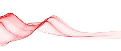 Abstract red smooth wave lines