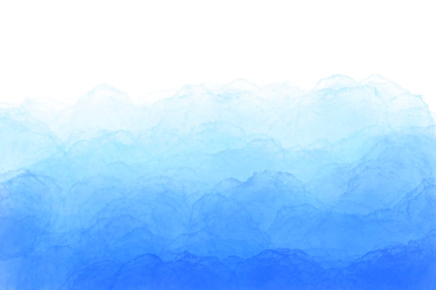抽象的なさわやかな青い熱帯水彩背景イラスト高解像度無料画像