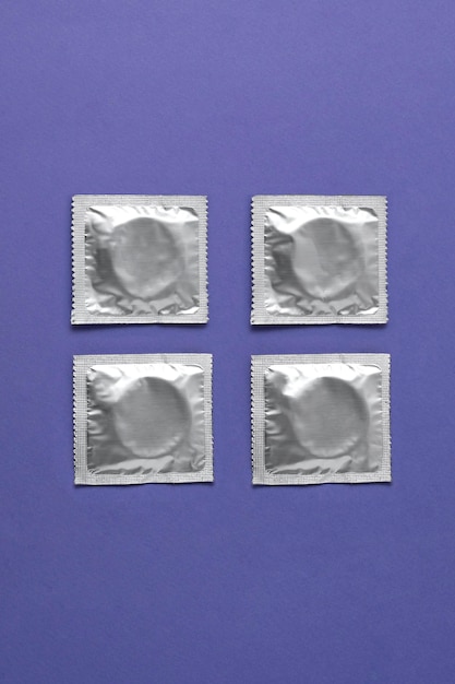 Abstract sexual health assortment with condom