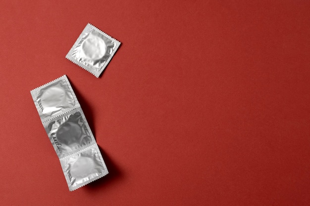 Abstract sexual health assortment with condom