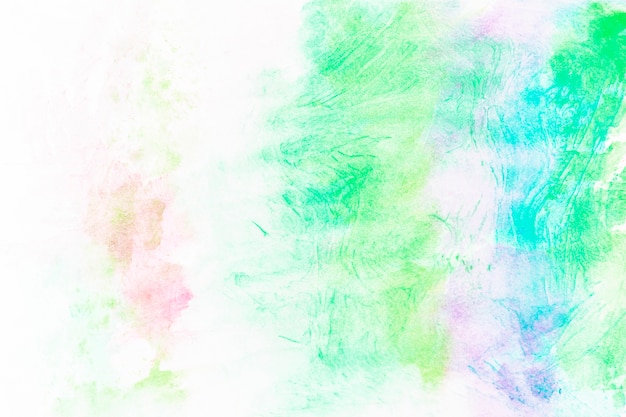 Abstract smears of green paint