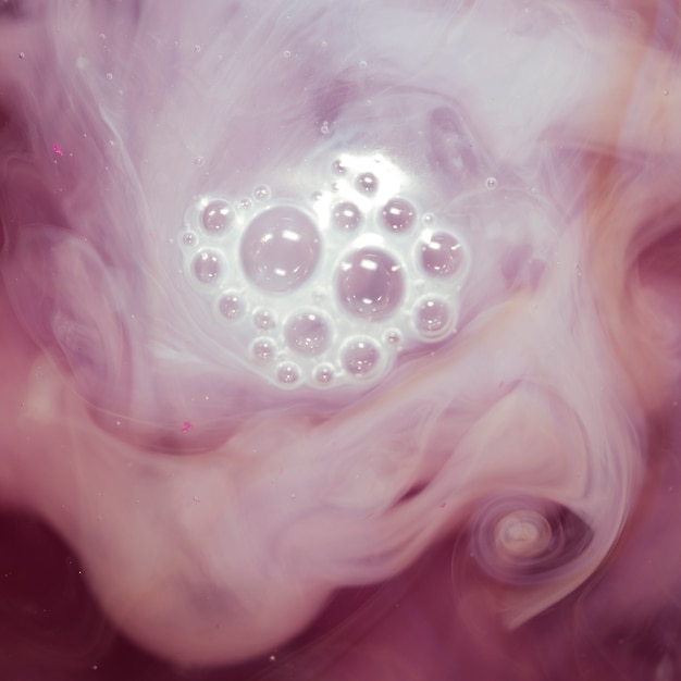 Free photo abstract smoke background with bubbles