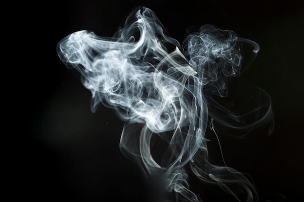 Abstract smoke silhouette