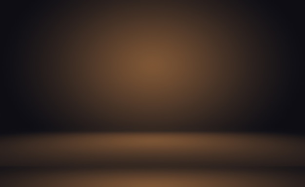 Foto gratuita progettazione del layout del fondo della parete marrone liscia astratta, studio, camera, modello web, relazione aziendale con colore sfumato del cerchio liscio.