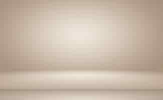 Free photo abstract smooth brown wall background with smooth circle gradient color