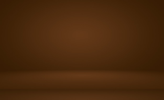 Free photo abstract smooth brown wall background with smooth circle gradient color