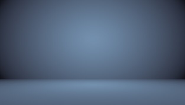 abstract smooth dark blue with black vignette studio well use as background,business report,digital,website template,backdrop.