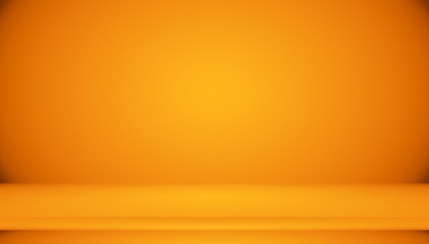Абстрактный гладкий оранжевый дизайн фона макета, студия, комната, веб-шаблон, бизнес-отчет с плавным кругом градиентного цвета.