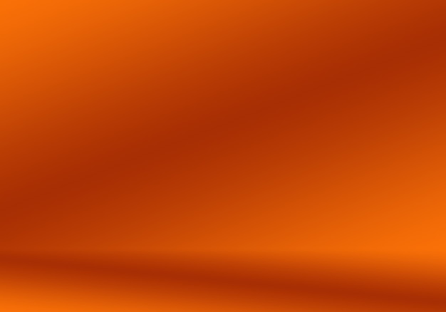 抽象的な滑らかなオレンジ色の背景レイアウトデザイン、スタジオ、部屋、Webテンプレート、滑らかな円のグラデーションカラーのビジネスレポート。