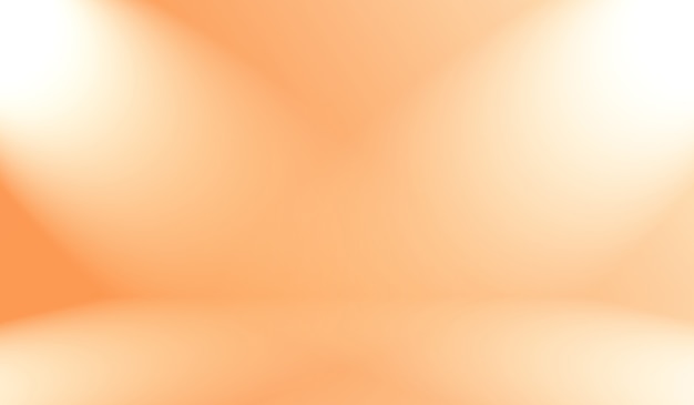 Foto gratuita progettazione di layout di sfondo arancione liscio astratto, studio, camera, modello web, relazione aziendale con colore sfumato del cerchio liscio.