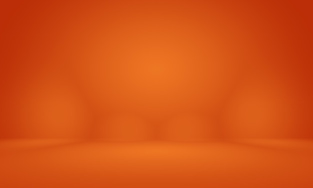 Layout di sfondo arancione liscio astratto modello web designstudioroom report aziendale con colore sfumato cerchio liscio