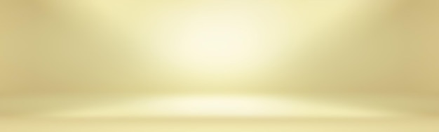 Free photo abstract solid of shining yellow gradient studio wall room background