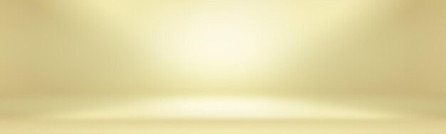 Abstract solid of shining yellow gradient studio wall room background