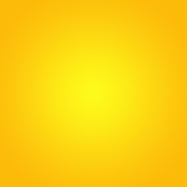 Abstract solid of shining yellow gradient studio wall room background