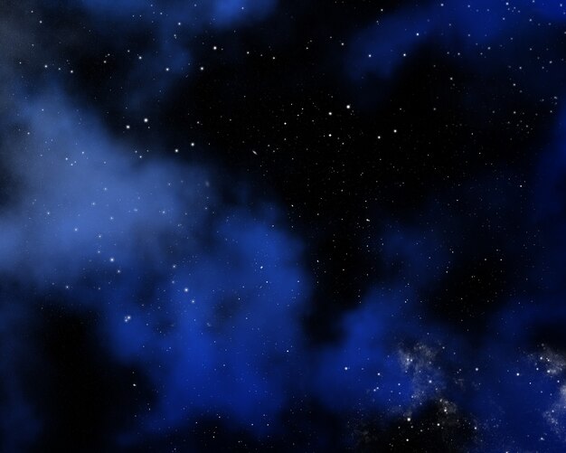 Abstract space background with nebula and stars