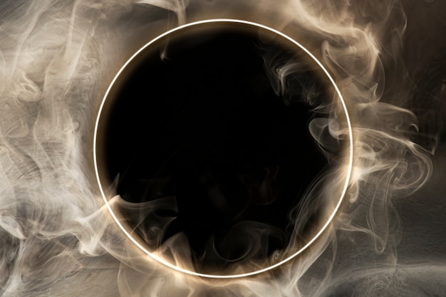 Abstract space wallpaper background, dark smoke design