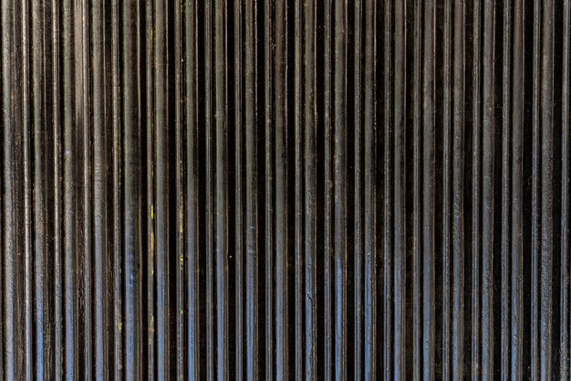 Abstract steel wall vertical stripes