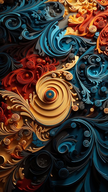 Free photo abstract swirl wallpaper