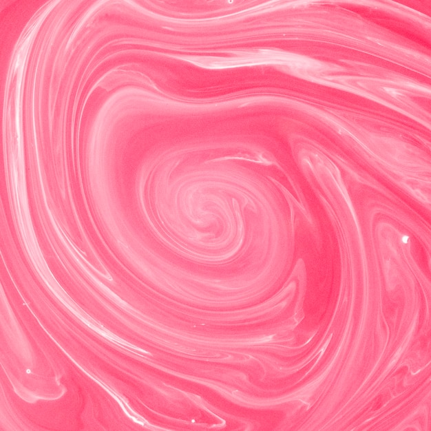 Abstract swirl white and pink paint background