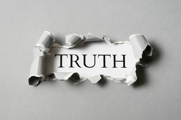 Free photo abstract truth concept arrangement